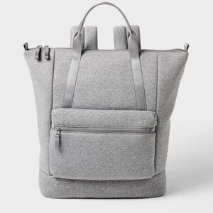 Stylish Gray neoprene Backpack NWT